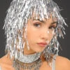 Silver Tinsel Wig 2 Silver Tinsel Wig -Halloween Fans Shop silver tinsel wig