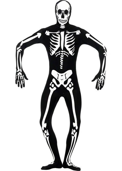 Adult Skeleton 2nd Skin Jumpsuit Costume 3 Adult Skeleton 2nd Skin Jumpsuit Costume