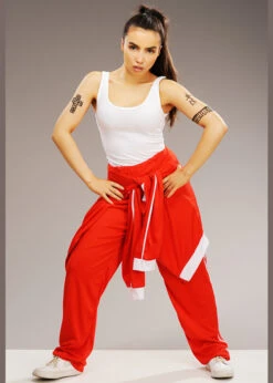 Womens Sporty Spice Style Red Tracksuit Costume -Halloween Fans Shop sporty spice costume 03