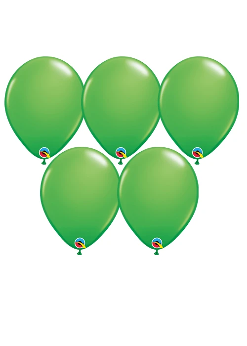 Standard Spring Green Latex Party Balloons Pack 5 3 Standard Spring Green Latex Party Balloons Pack 5