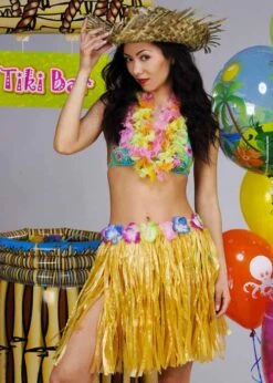 Womens Short Hula Grass Skirt