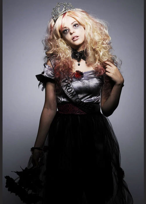 Teen Girls Dead Zombie Prom Queen Costume 4 Teen Girls Dead Zombie Prom Queen Costume - Image 2