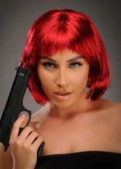 Womens Catwoman Style Red Selina Kyle Wig