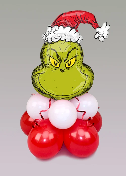 Inflated The Grinch Christmas Mini Balloon Table Centrepiece 3 Inflated The Grinch Christmas Mini Balloon Table Centrepiece