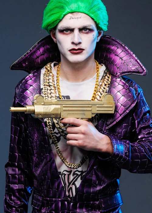 The Joker Style Gold Plastic Prop Machine Gun 4 The Joker Style Gold Plastic Prop Machine Gun - Image 2