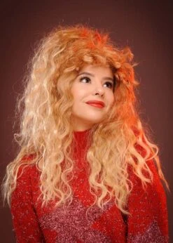 Womens Twin Peaks Lucy Style Blonde Frizzy Wig 7 Womens Twin Peaks Lucy Style Blonde Frizzy Wig -Halloween Fans Shop twin peaks frizzy lucy wig 02