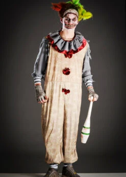 Mens Twisty The Clown Style Horror Costume 9 Mens Twisty The Clown Style Horror Costume -Halloween Fans Shop twisty clown jumpsuit 02