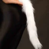 White Fluffy Fancy Dress Cat Tail -Halloween Fans Shop white cat tail