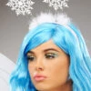 White Glitter Snowflake Christmas Head Boppers -Halloween Fans Shop white glitter snowflake boppers 24790
