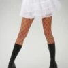 Womens 80s White Lace Petticoat Tutu -Halloween Fans Shop white lace tutu underskirt 30306