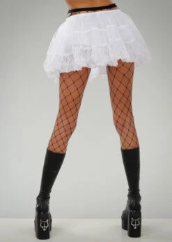 Womens 80s White Lace Petticoat Tutu 7 Womens 80s White Lace Petticoat Tutu -Halloween Fans Shop white lace tutu underskirt 30306 02