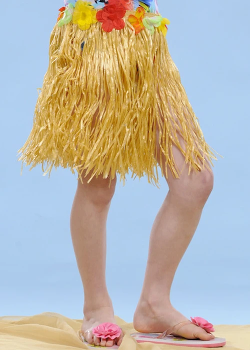 Kids Size Straw Hawaiian Grass Skirt 4 Kids Size Straw Hawaiian Grass Skirt - Image 2