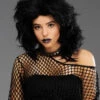 Womens 1980s Black Layered Goth Punk Wig -Halloween Fans Shop womens 80s rock chick wig