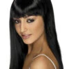 Womens Long Black Glamourama Wig -Halloween Fans Shop womens black glamourama wig