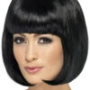 Womens Black Bobbed Partyrama Wig 2 Womens Black Bobbed Partyrama Wig -Halloween Fans Shop womens black partyrama wig
