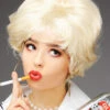 Womens Ab Fab Patsy Style Blonde Bouffant Wig 2 Womens Ab Fab Patsy Style Blonde Bouffant Wig -Halloween Fans Shop womens blonde ab fab patsy wig