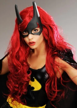 Womens Deluxe Deep Red New Batgirl Style Wig