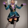 Womens Deluxe Gothic Mad Hatter Costume 2 Womens Deluxe Gothic Mad Hatter Costume -Halloween Fans Shop womens deluxe halloween mad hatter costume