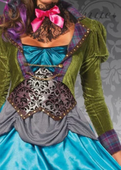 Ladies Leg Avenue Deluxe Mad Hatter Costume -Halloween Fans Shop womens deluxe mad hatter costume 85505 02