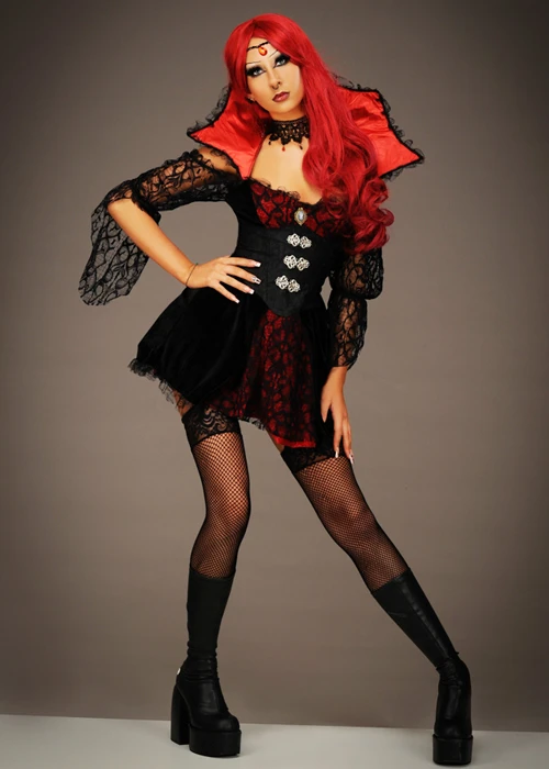 Womens Gothic Victorian Vampire Costume 7 Womens Gothic Victorian Vampire Costume - Image 5