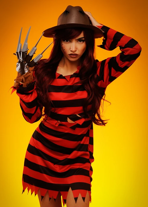 Womens Halloween Freddy Style Costume 3 Womens Halloween Freddy Style Costume
