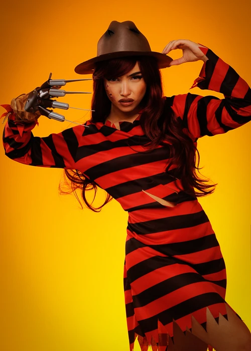 Womens Halloween Freddy Style Costume 4 Womens Halloween Freddy Style Costume - Image 2
