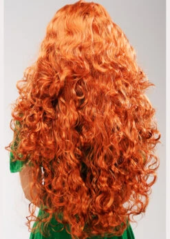 Womens Irish Leprechaun Long Curly Ginger Wig -Halloween Fans Shop womens ginger leprechaun wig 43660 02