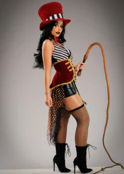 Womens Halloween Gothic Circus Ringmaster Costume -Halloween Fans Shop womens halloween ringmaster costume 86750 02