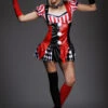 Womens Gothic Harley Quinn Style Dress Costume 1 Womens Gothic Harley Quinn Style Dress Costume -Halloween Fans Shop womens harley quinn costume 83929