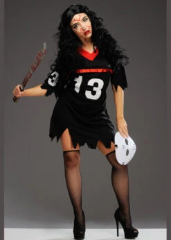 Womens Halloween Jason Style Hockey Costume -Halloween Fans Shop womens jason costume 84273 02