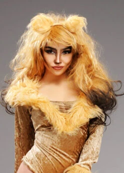 Womens Deluxe Backcombed Lion Wig -Halloween Fans Shop womens lion wig st7015 03