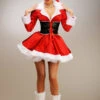 Womens Martha May Style Red Christmas Costume 2 Womens Martha May Style Red Christmas Costume -Halloween Fans Shop womens martha may grinch costume 666