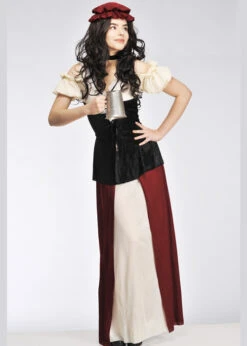 Womens Medieval Tavern Wench Costume 8 Womens Medieval Tavern Wench Costume -Halloween Fans Shop womens medieval wench costume 02