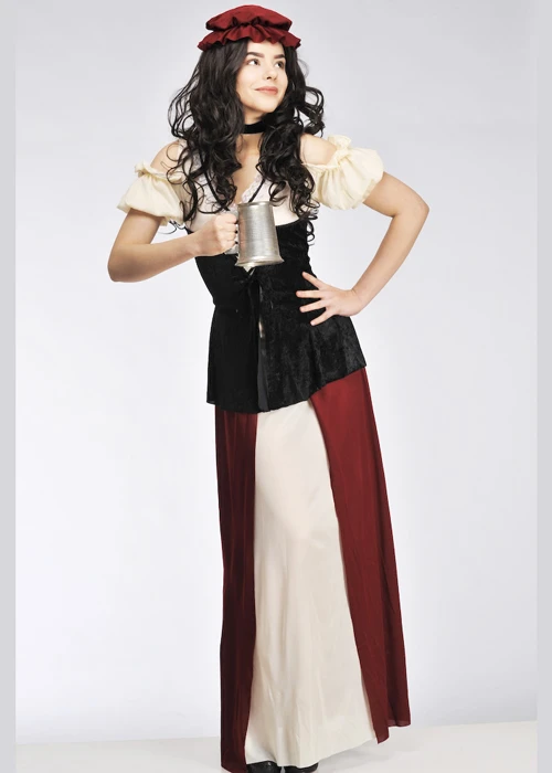 Womens Medieval Tavern Wench Costume 5 Womens Medieval Tavern Wench Costume - Image 3