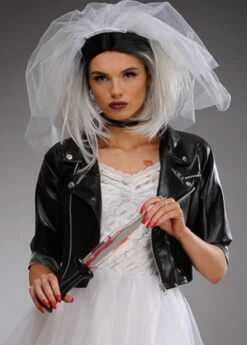 Womens Petite Bride Of Chucky Style Black Jacket