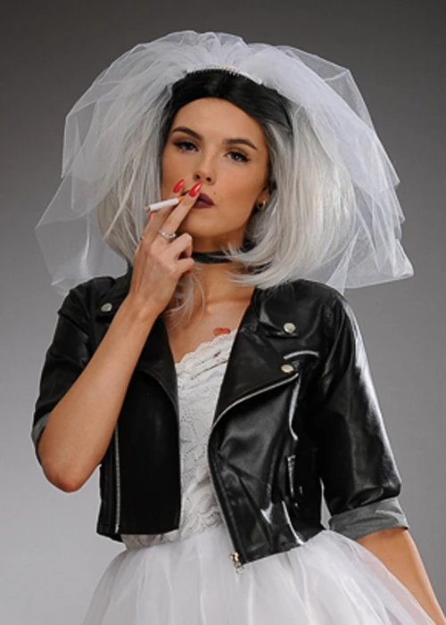 Womens Petite Bride Of Chucky Style Black Jacket 5 Womens Petite Bride Of Chucky Style Black Jacket - Image 3