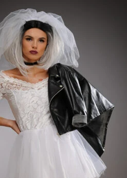 Womens Petite Bride Of Chucky Style Black Jacket 11 Womens Petite Bride Of Chucky Style Black Jacket -Halloween Fans Shop womens petite bride of chucky jacket 04