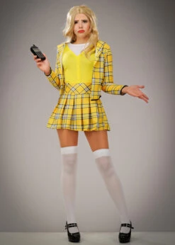 Womens Petite Size Yellow Cher Clueless Costume -Halloween Fans Shop womens petite clueless cher costume 02