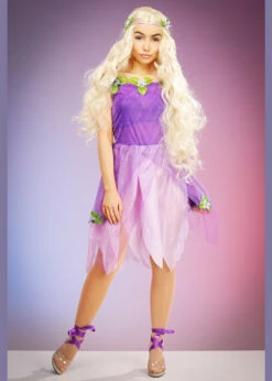 Womens Petite Size Rapunzel Style Fairy Princess Costume
