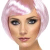 Womens Short Pink Babe Wig 1 Womens Short Pink Babe Wig -Halloween Fans Shop womens pink babe wig