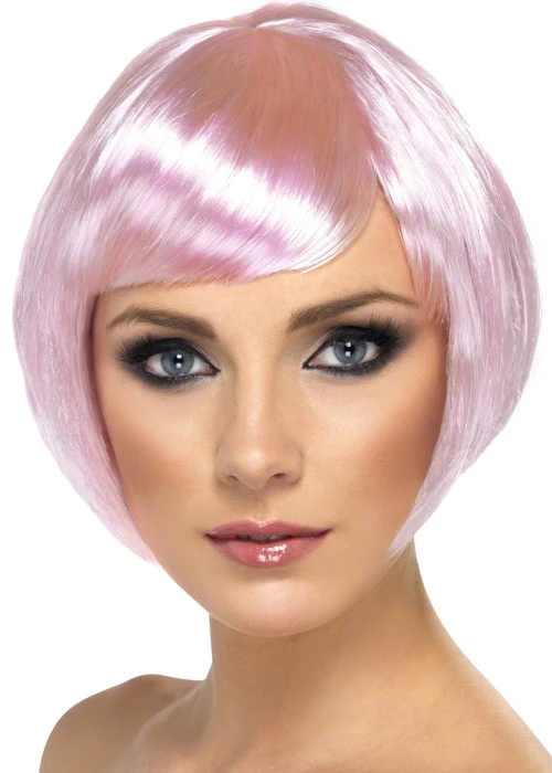 Womens Short Pink Babe Wig 3 Womens Short Pink Babe Wig