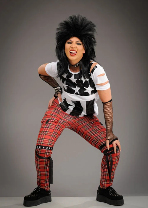 Womens 1980s Punk Rocker Costume 5 Womens 1980s Punk Rocker Costume - Image 3