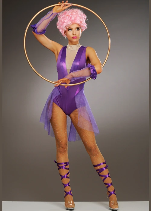 Womens Greatest Showman Style Circus Trapeze Costume 5 Womens Greatest Showman Style Circus Trapeze Costume - Image 3