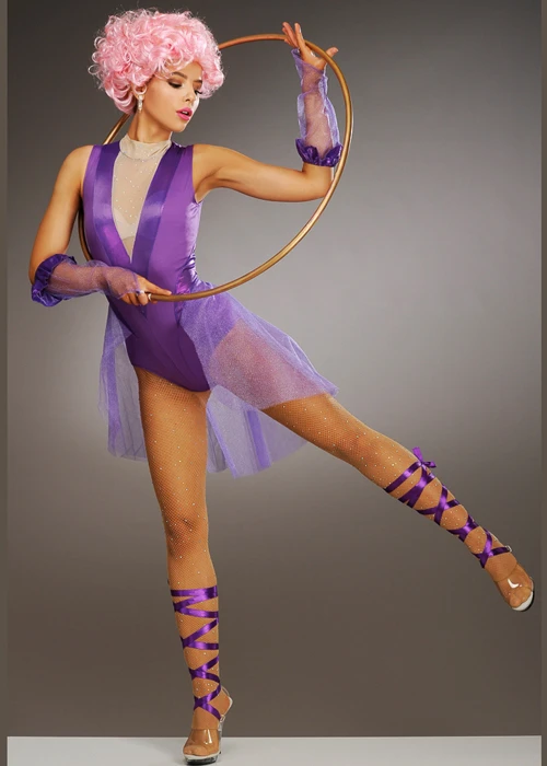 Womens Greatest Showman Style Circus Trapeze Costume 7 Womens Greatest Showman Style Circus Trapeze Costume - Image 5