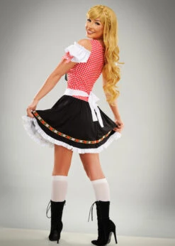 Womens Bavarian Beer Girl Oktoberfest Costume 8 Womens Bavarian Beer Girl Oktoberfest Costume -Halloween Fans Shop womens red beer wench octoberfest costume 02