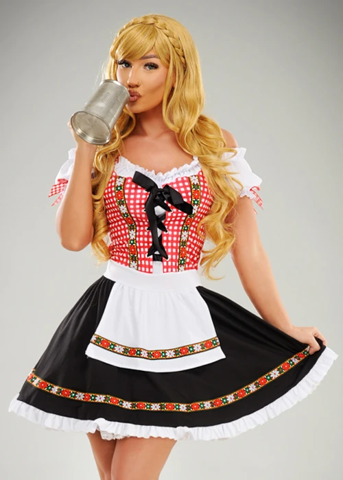 Womens Bavarian Beer Girl Oktoberfest Costume 6 Womens Bavarian Beer Girl Oktoberfest Costume - Image 4
