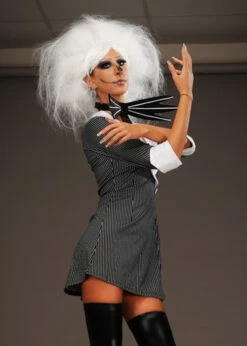 Womens Jack Skellington Style Halloween Costume 9 Womens Jack Skellington Style Halloween Costume -Halloween Fans Shop womens sexy jack skellington costume 03