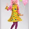 Womens Cute Spotty Clown Lady Costume 2 Womens Cute Spotty Clown Lady Costume -Halloween Fans Shop womens spotty clown costume 32882