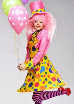 Womens Cute Spotty Clown Lady Costume 9 Womens Cute Spotty Clown Lady Costume -Halloween Fans Shop womens spotty clown costume 32882 03