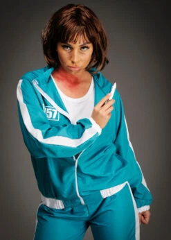 Womens Squid Game Style Green Tracksuit Costume 7 Womens Squid Game Style Green Tracksuit Costume -Halloween Fans Shop womens squid game tracksuit 79453 02